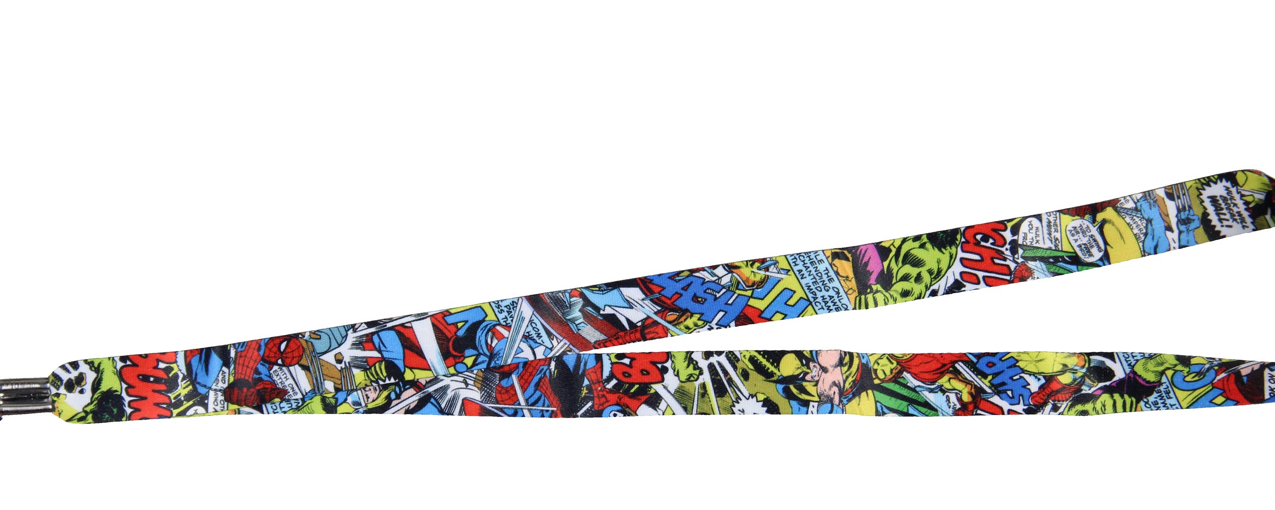 Marvel Comic Book Graphic Lanyard ID Badge Holder And 2" Charm