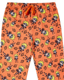 Naruto Anime Men's Chibi Character All Over Print Pajama Pants (Small)