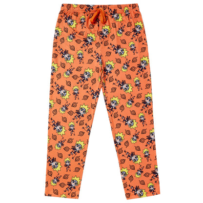 Naruto Anime Men's Chibi Character All Over Print Sleep Pajama Pants