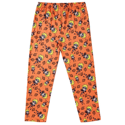 Naruto Anime Men's Chibi Character All Over Print Sleep Pajama Pants