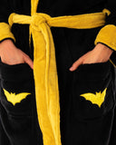 DC Comics Bombshells Women's Retro Batgirl Plush Fleece Hooded Robe