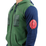 Naruto Shippuden Anime Men's Kakashi Hatake Costume Cosplay Zippered Hoodie