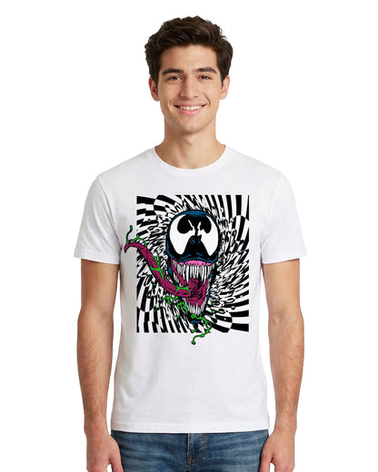 Marvel Venom Men's Hypnotized Long Tongue Graphic Print T-Shirt