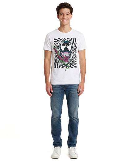 Marvel Venom Men's Hypnotized Long Tongue Graphic Print T-Shirt