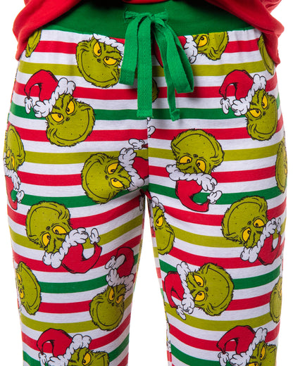Dr. Seuss Womens' GRINCH Who Stole Christmas New Nice Lounge Pajama Sets