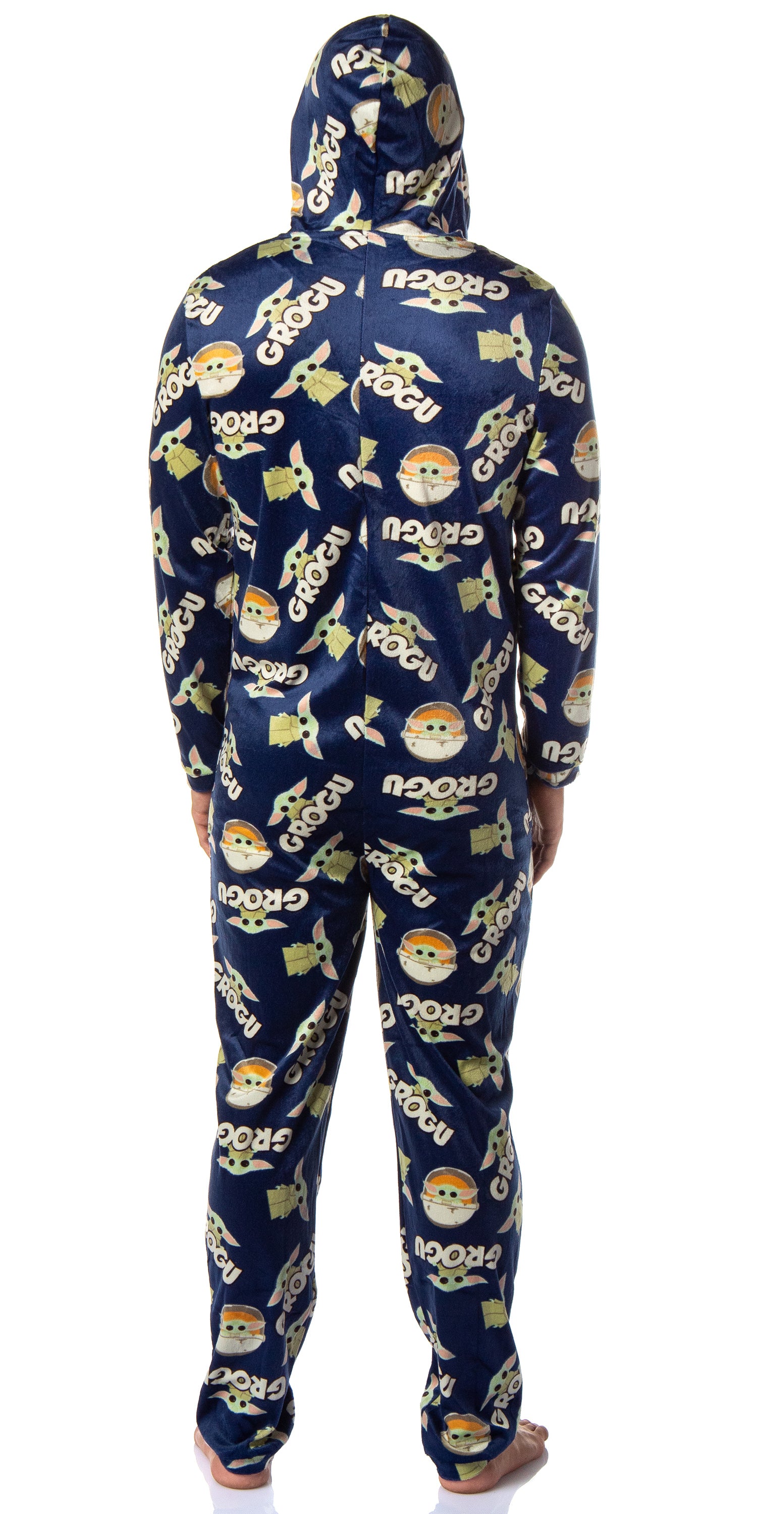 Star Wars The Mandalorian Grogu All-Over Print Hooded Adult Union Suit