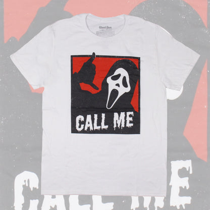 Ghostface Men's Call Me Hand Gesture Short Sleeve T-Shirt