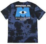 Disney Men's Monsters Inc. We Scare Because We Care Tie-Dye T-Shirt