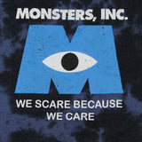 Disney Men's Monsters Inc. We Scare Because We Care Tie-Dye T-Shirt