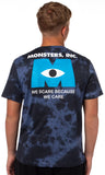 Disney Men's Monsters Inc. We Scare Because We Care Tie-Dye T-Shirt