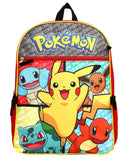 Pokemon 5 Piece Backpack Set Supply Case Key Chain Pendant Kids Backpack Set