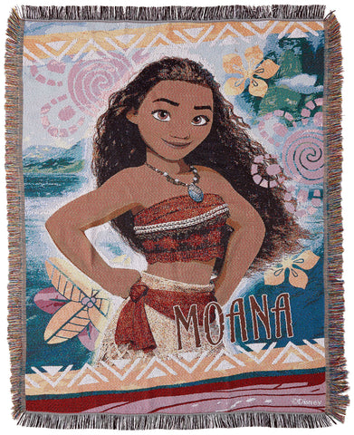 Disney Disney Moana, “Island Girl” Woven Tapestry Throw Company 48" x 60"