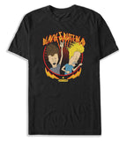 Beavis And Butthead Men's Heavy Metal Style Rock Out Band T-Shirt