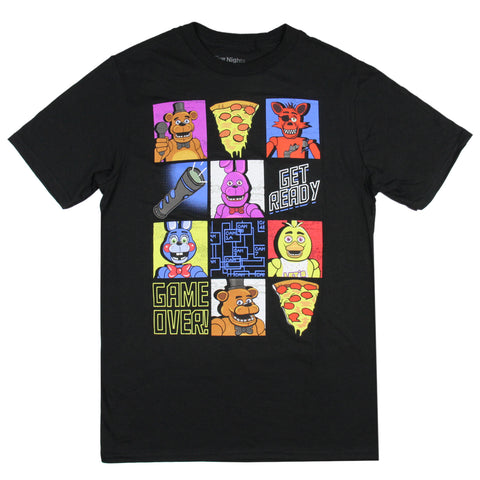 Five Nights at Freddy’s Shirt Boys' Get Ready Game Over Grid Design Top