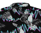 Neff Men's Birds And Feathers Hawaiian Print Button-Down Collared Shirt Adult