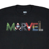 Marvel Boys' Superhero Inspired Block Letter Logo Design T-Shirt