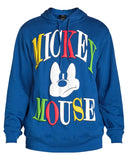 Disney Mickey Mouse Hoodie Men's Puzzled Face Block Letter Design Pullover