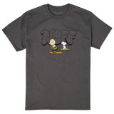 Neff Peanuts Men's Charlie Brown and Snoopy Skateboard Adventure T-Shirt (Medium)