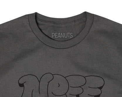 Neff Peanuts Men's Charlie Brown and Snoopy Skateboard Adventure T-Shirt