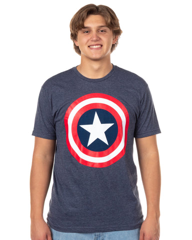 Marvel Captain America Men's T-Shirt Super Soldier Shield Design Tee