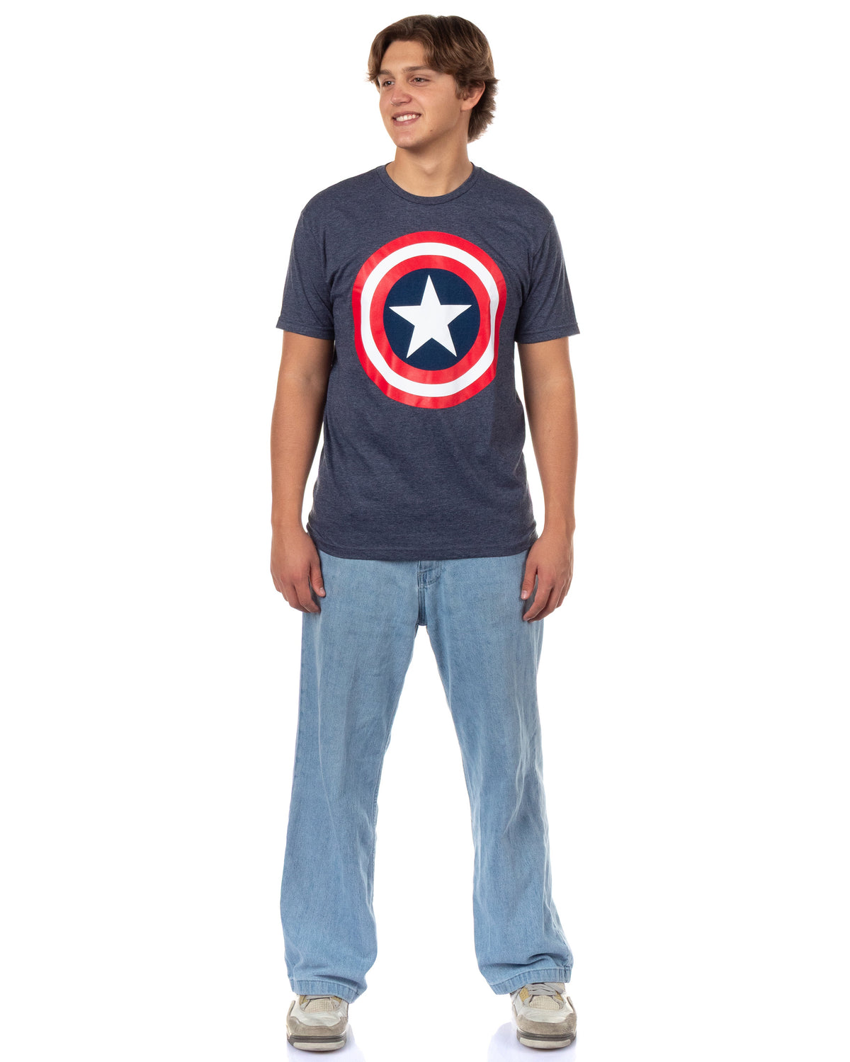 Marvel Captain America Men's T-Shirt Super Soldier Shield Design Tee