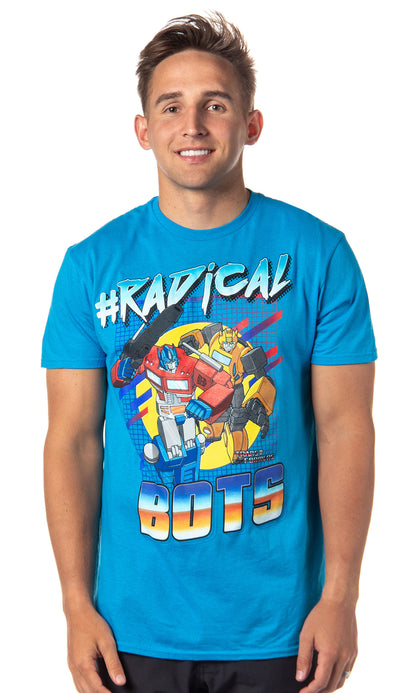 Transformers Men's #Radical Bots More Then Meets The Eye Graphic T-Shirt