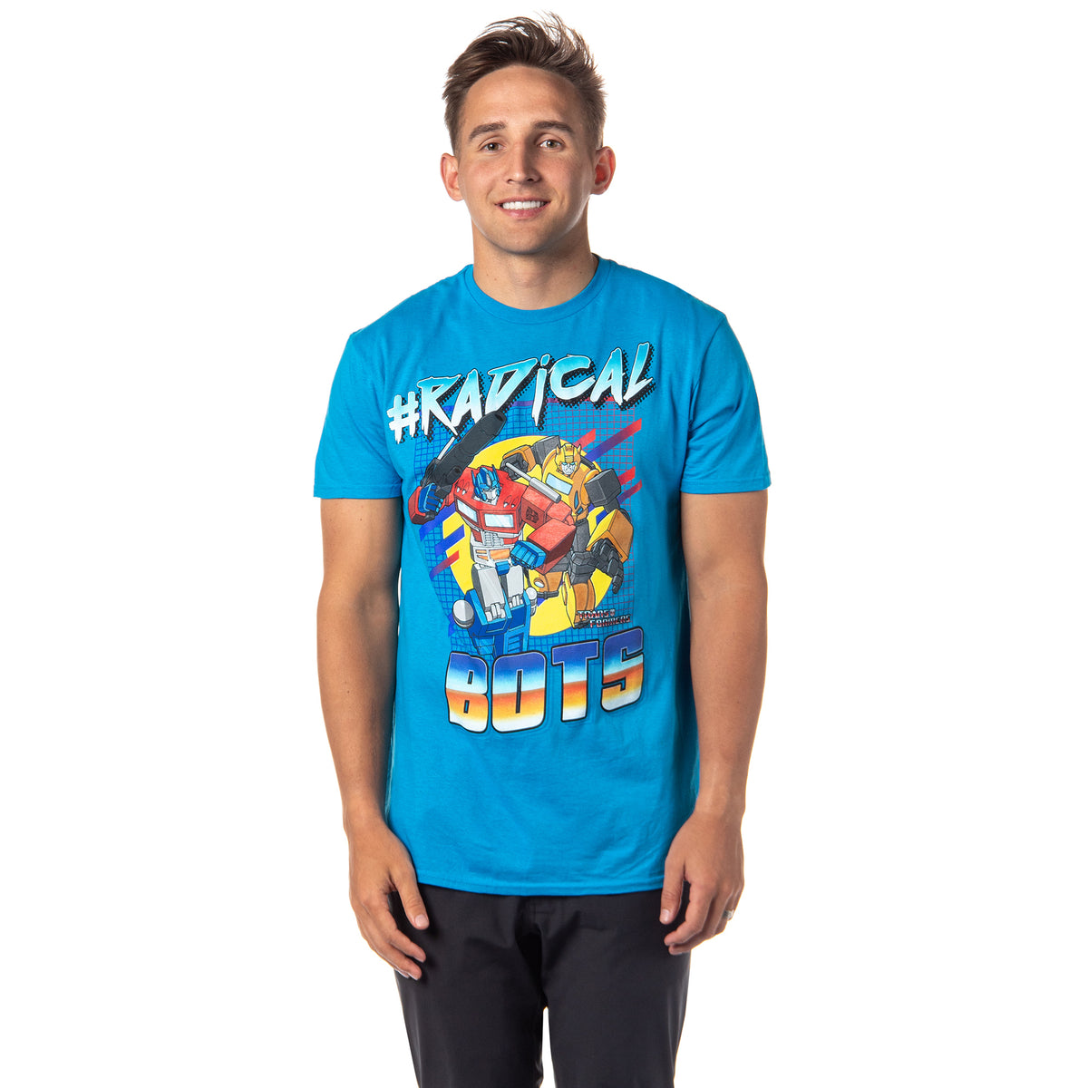 Transformers Men's #Radical Bots More Then Meets The Eye Graphic T-Shirt