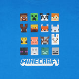 Minecraft Video Game T-Shirt Boys' Creeper Blaze Bee Llama Character Tee (M)