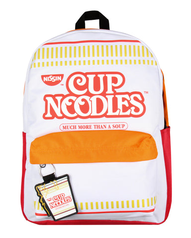 Nissin Ramen Cup Noodles School Travel Backpack With Padded Laptop Pocket