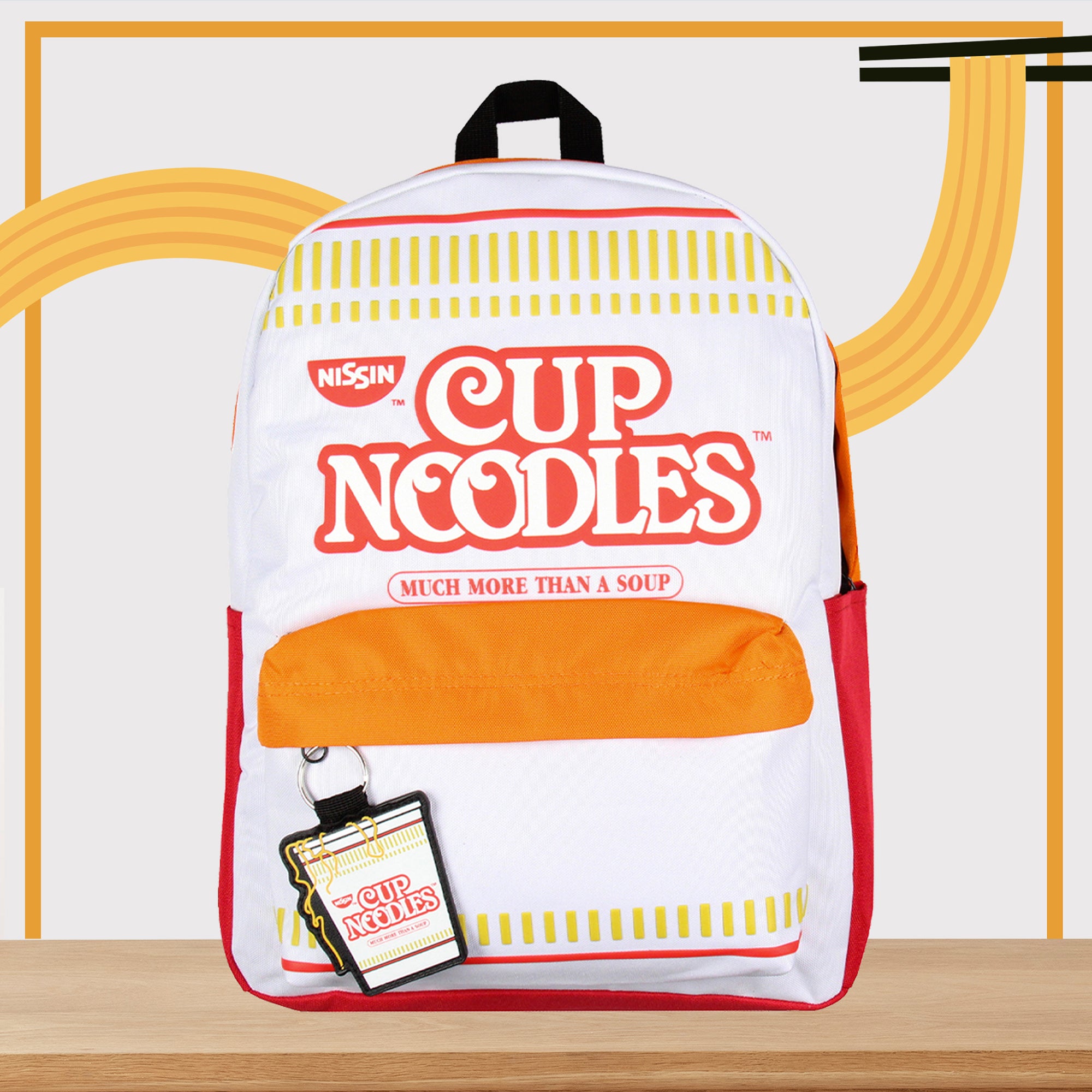 Nissin Ramen Cup Noodles School Travel Backpack With Padded Laptop Pocket