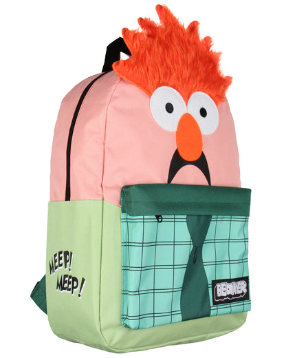 The Muppets Beaker 3D Character 17" Backpack Laptop Travel Bag Adjustable Straps