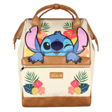 Lilo & Stitch Backpack 3D Character great Embroidered Travel Tote Bag