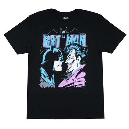 DC Comics Batman Shirt Mens The Joker Adult Short Sleeve Graphic Tee (M)