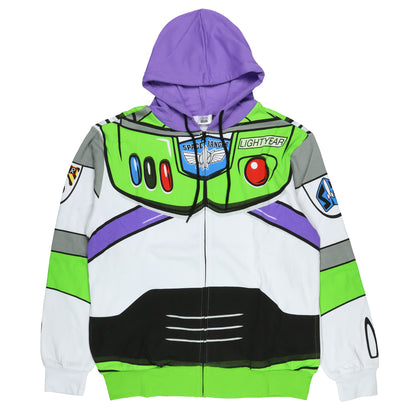Disney Pixar Toy Story Men's I Am Buzz Lightyear Costume Adult Zip Hoodie