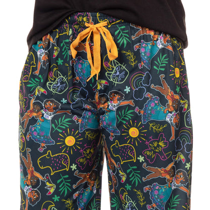 Disney Women's Encanto Allover Character and Drawings Lounge Pajama Pants