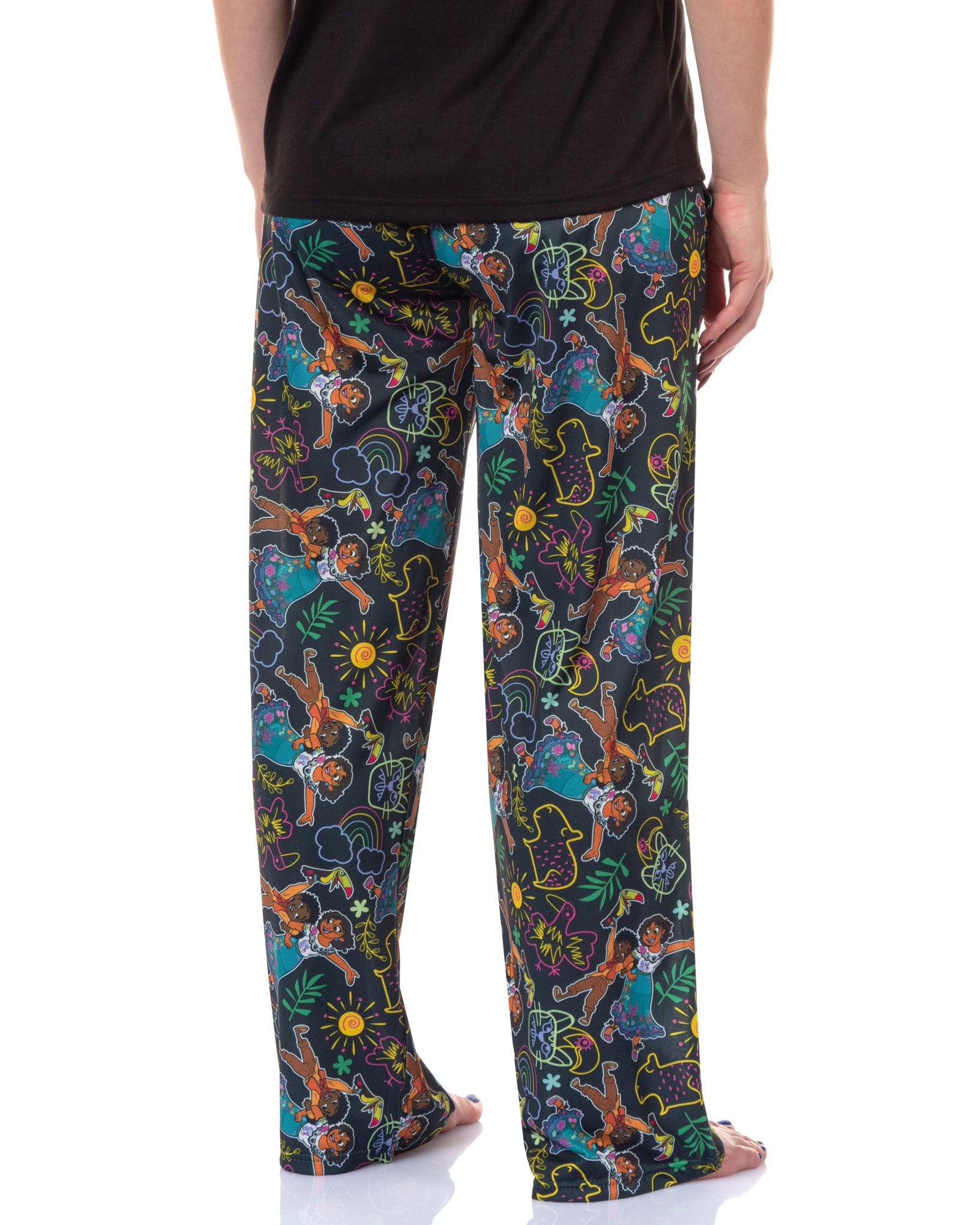 Disney Women's Encanto Allover Character and Drawings Lounge Pajama Pants