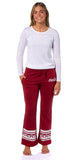 Coca-Cola Women's Holiday Junior's Sweatpants Flair Lounge Pajama Pants