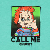 Chucky T Shirt Call Me Horror Movie Mens Adult Front Back Graphic Print