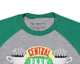 Friends TV Series Men's Central Perk Caf� Baseball-Style Logo T-Shirt