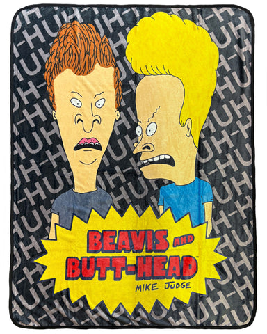 Beavis And Butthead Blanket Huh-huh 90s TV Series Throw 45" X 60"