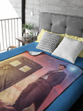 Doctor Who Throw Blanket - 10th Doctor David Tenant Fleece Throw Blanket 45x60