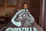 Godzilla Blanket King of the Monsters All-Over Design Plush Fleece Throw