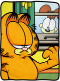 Garfield and Odie Blanket 46" X 60" Flannel Fleece Throw