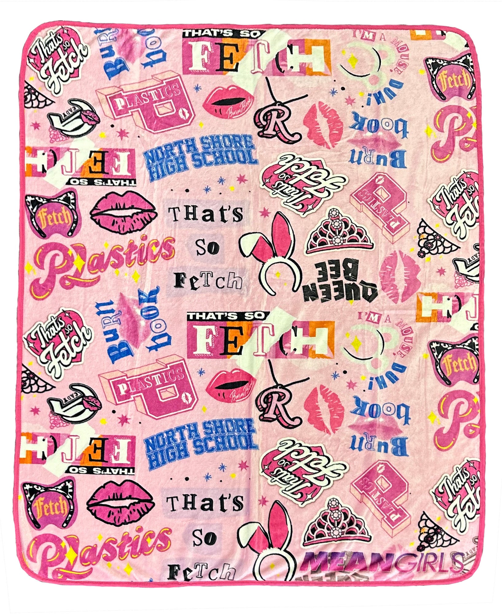 Mean Girls Blanket Thats So Fetch Plastics Icons Fleece Throw 45" X 60"