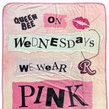 Mean Girls Blanket We Wear Pink On Wednesdays Throw 45" X 60"