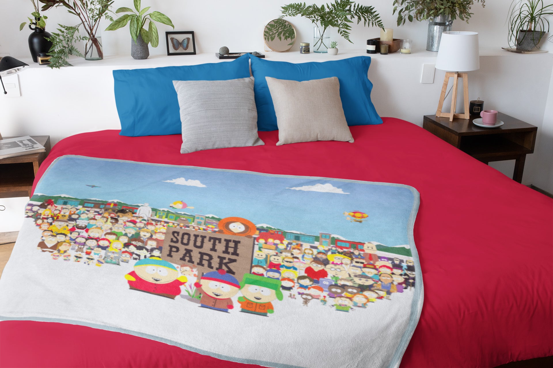 South Park Community Group Shot Soft Fleece Throw Blanket 46" x 60"