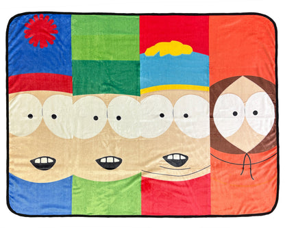 South Park Blanket Kenny Kyle Eric Stan 90s Series Throw 45" X 60"