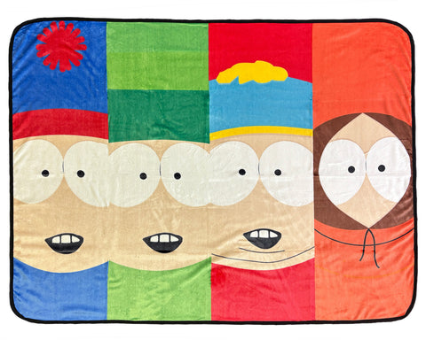 South Park Blanket Kenny Kyle Eric Stan 90s Series Throw 45" X 60"