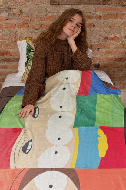 South Park Blanket Kenny Kyle Eric Stan 90s Series Throw 45" X 60"