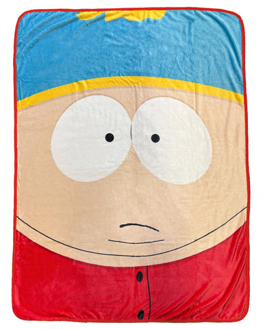 South Park Blanket Cartman Red Jacket All-Over Design Plush Lap Throw